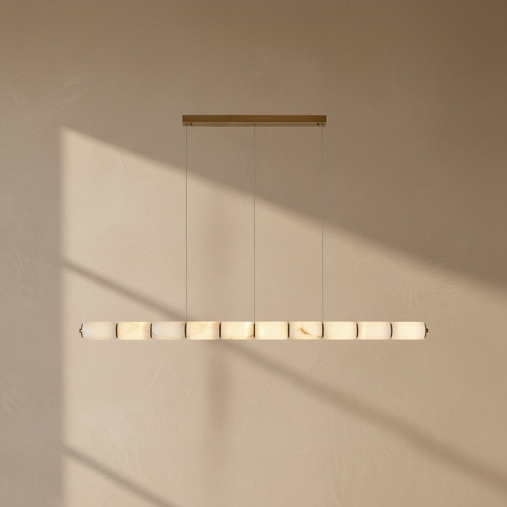 Élise | Linear Alabaster LED Chandelier