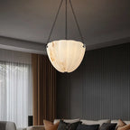 Guiomar | Alabaster Round Kitchen Island Pendant