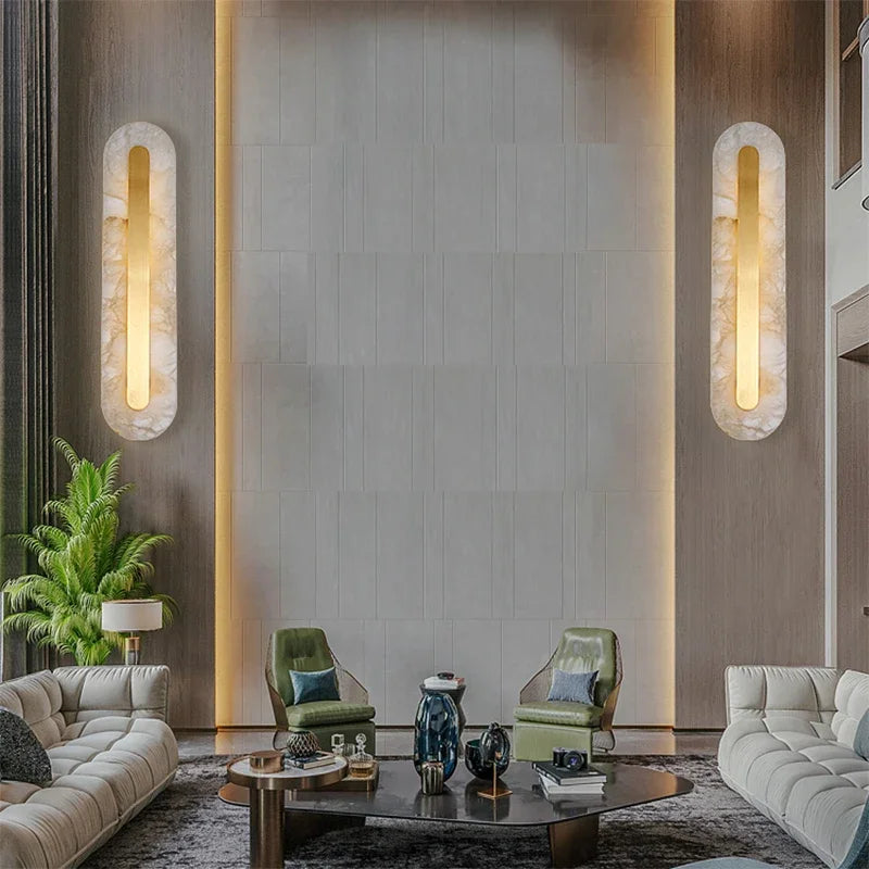 Giulia | Gold Marble Wall Lamp