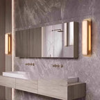 Melina | Tall Marble and Copper Wall Light