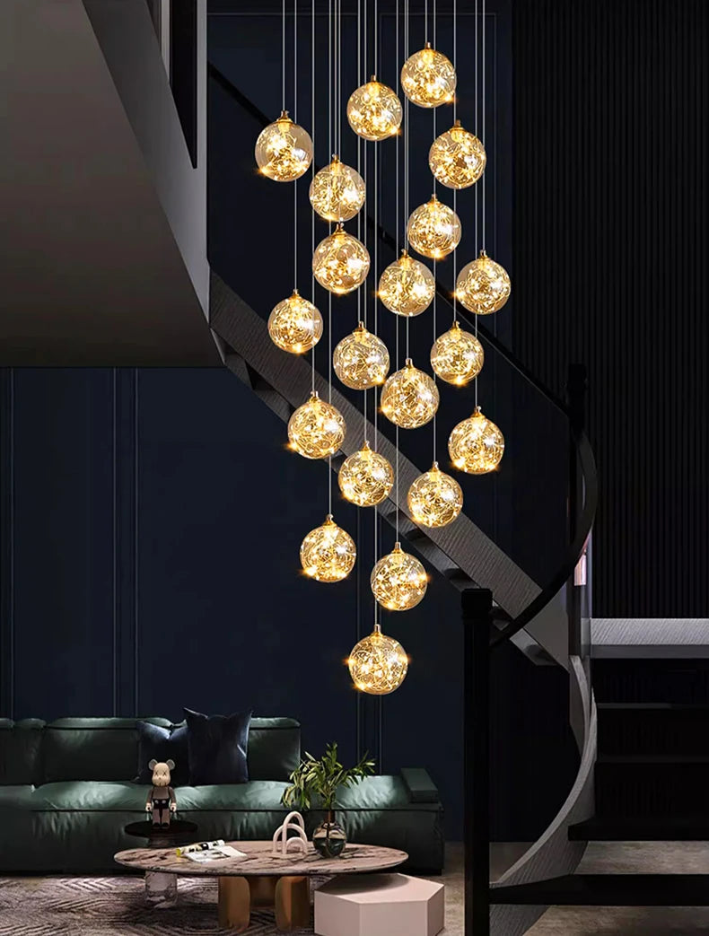 Nordic home decor dining room Pendant lamp lights indoor lighting stair lamp hanging light chandelier lamps for living room