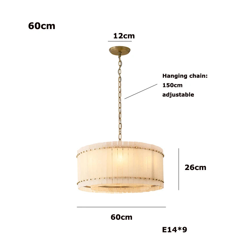Lumière | Natural Alabaster Linear Chandelier