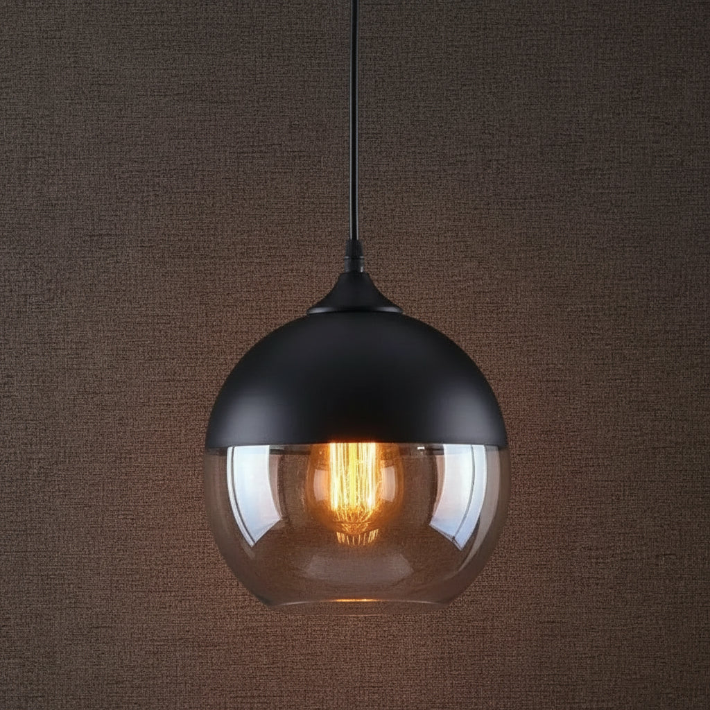 Aelia | Wood & Glass Pendant Light