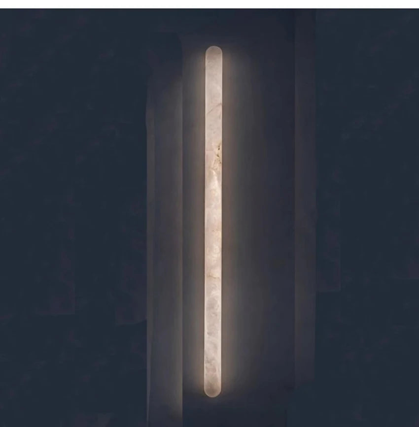 Apollo | Long Oval Alabaster Wall Sconce