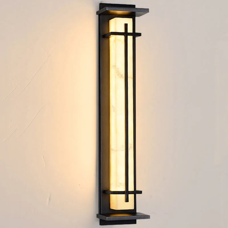 Duarte | Marble Effect Outdoor Wall Light
