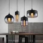Aelia | Wood & Glass Pendant Light