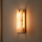 Camilla | Industrial Marble and Brass Sconce