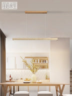 Adalgisa | Wood and Travertine Linear Chandelier