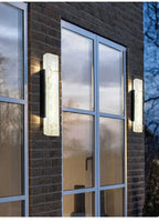 Cian | Marble-Effect Outdoor Wall Light