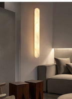 Apollo | Long Oval Alabaster Wall Sconce