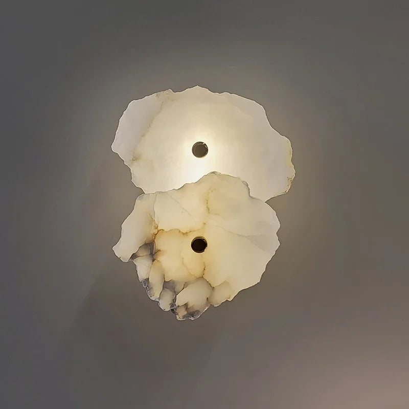 Athena | Natural Marble Multi-Stone Wall Sconce