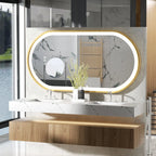 Elin | Oval Dimmable Anti-Fog LED Bathroom Mirror