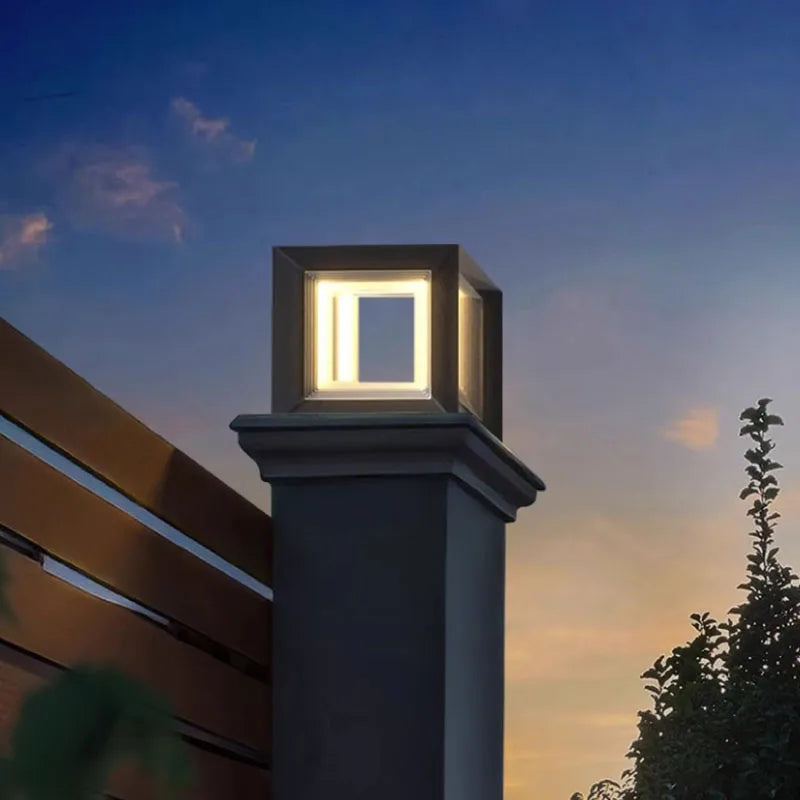 Aodh | Square Post & Pillar Garden Path Light