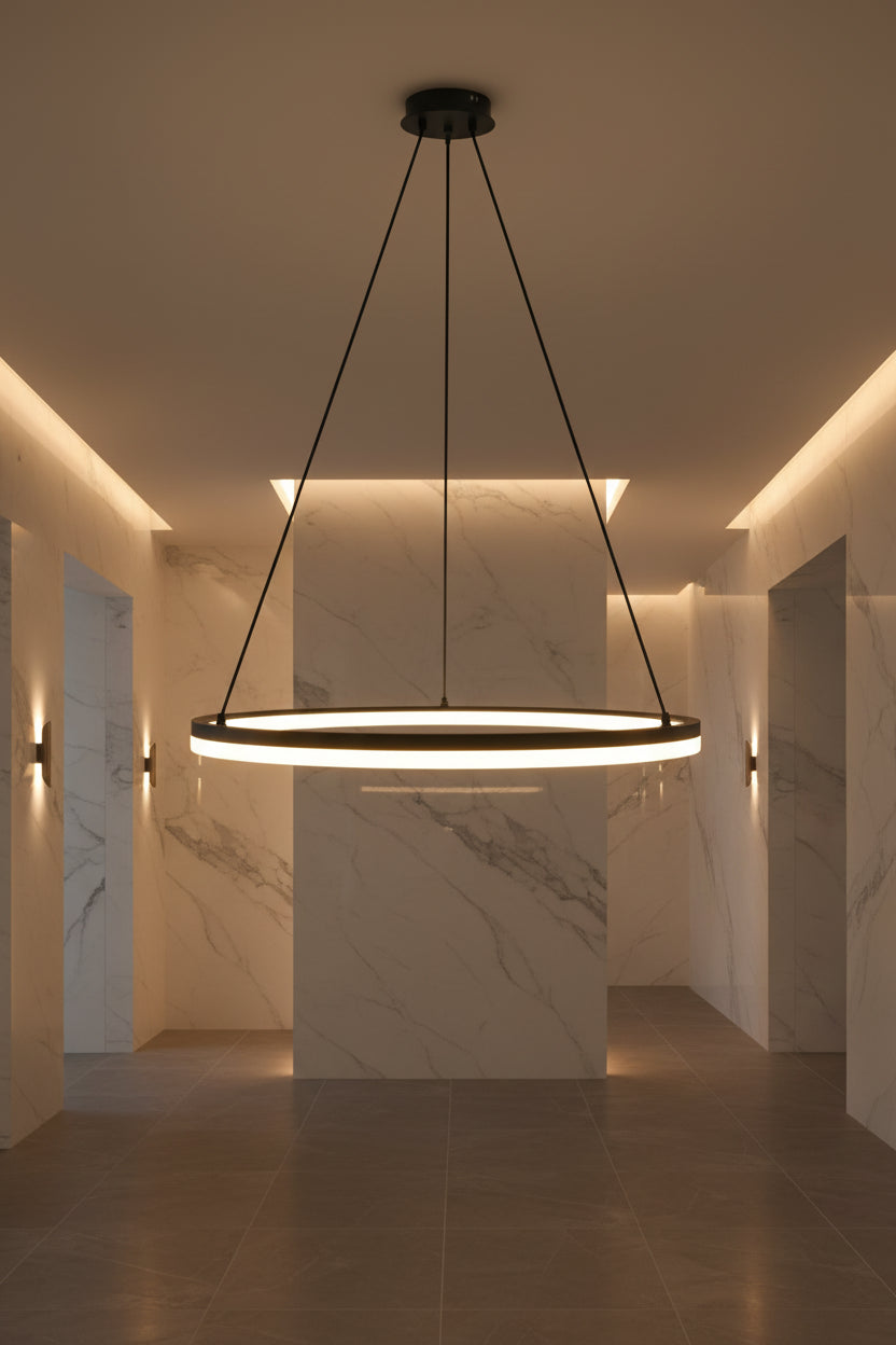 Joaquim | Nordic Aluminium Ring Chandelier