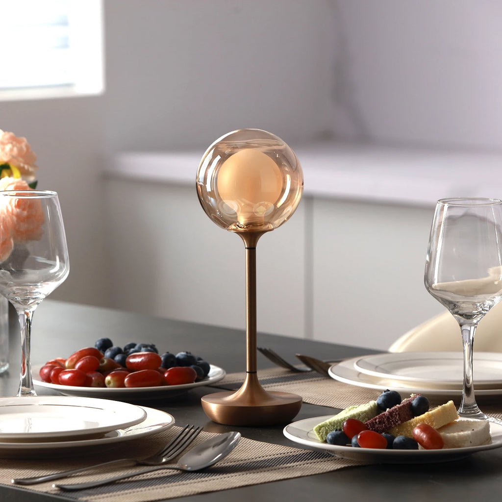 Antonia | Cordless Glass Table Lamp