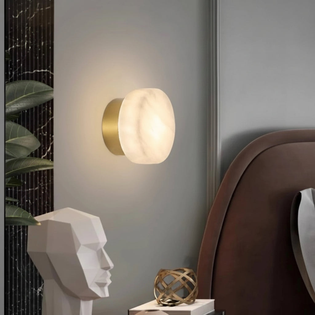 Camille | Natural Alabaster Wall Sconce