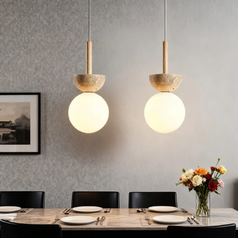 Lyra | Stone Pendant Light