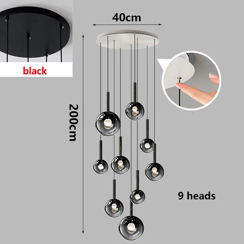 Nordic home decor dining room Pendant lamp lights indoor lighting stair lamp hanging light chandelier lamps for living room