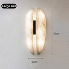 Fiorella | Brass and Marble Designer Sconce