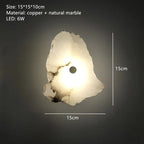 Athena | Natural Marble Multi-Stone Wall Sconce