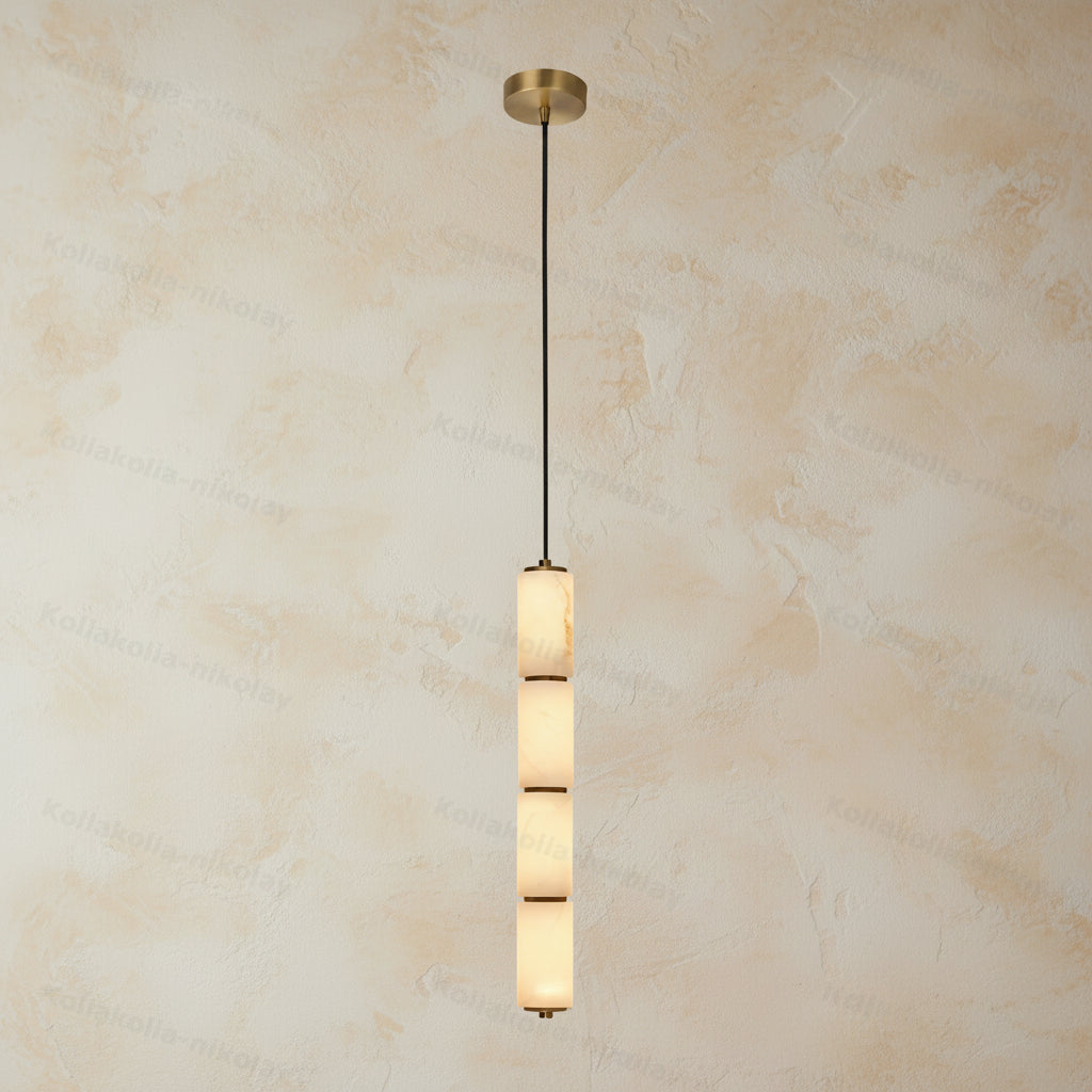 Élise | Linear Alabaster LED Chandelier