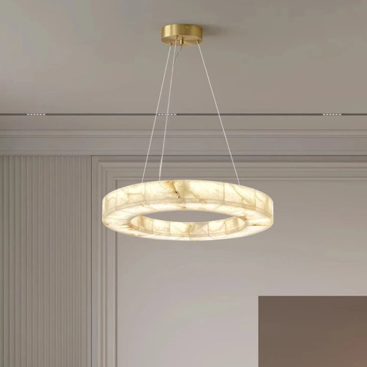 Odette | European Round Alabaster Chandelier