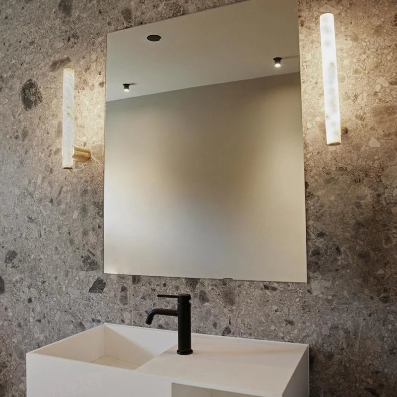 Elpis | Marble and Copper Bathroom Wall Light