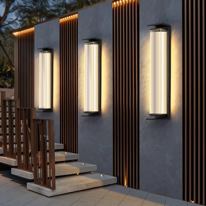 Henrique | Stainless Steel Linear Outdoor Wall Light