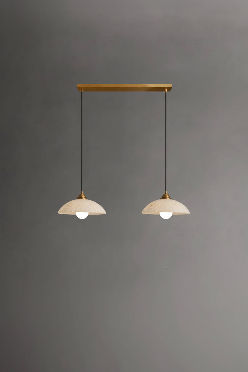 Donatella | Black Spliced Marble Pendant