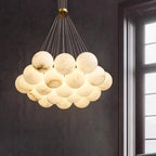 Bianca | Spherical Marble Chandelier