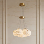 Bianca | Spherical Marble Chandelier