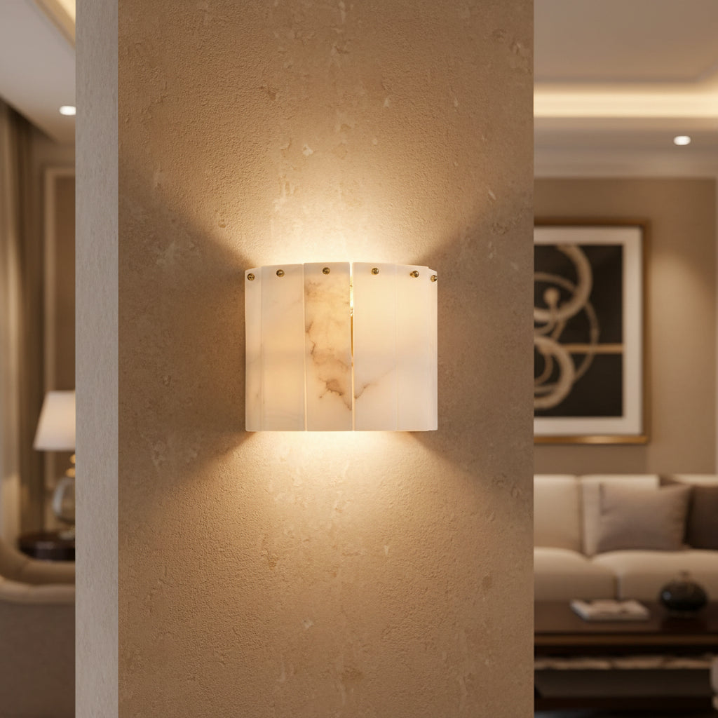 Lumière | Natural Alabaster Linear Chandelier