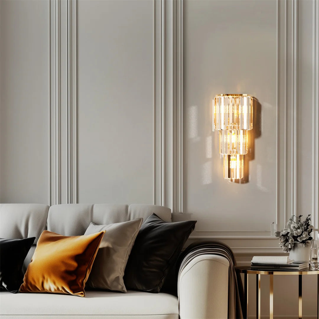 Celeste | Tiered Crystal Wall Sconce