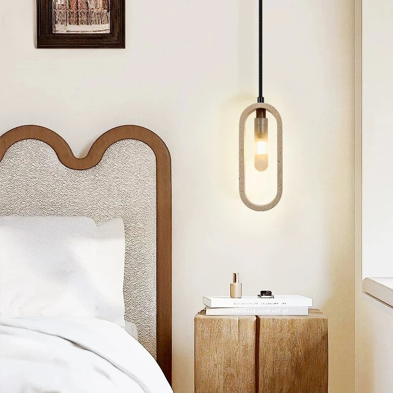 Marisol | Travertine Pendant Light for Dining & Bedside