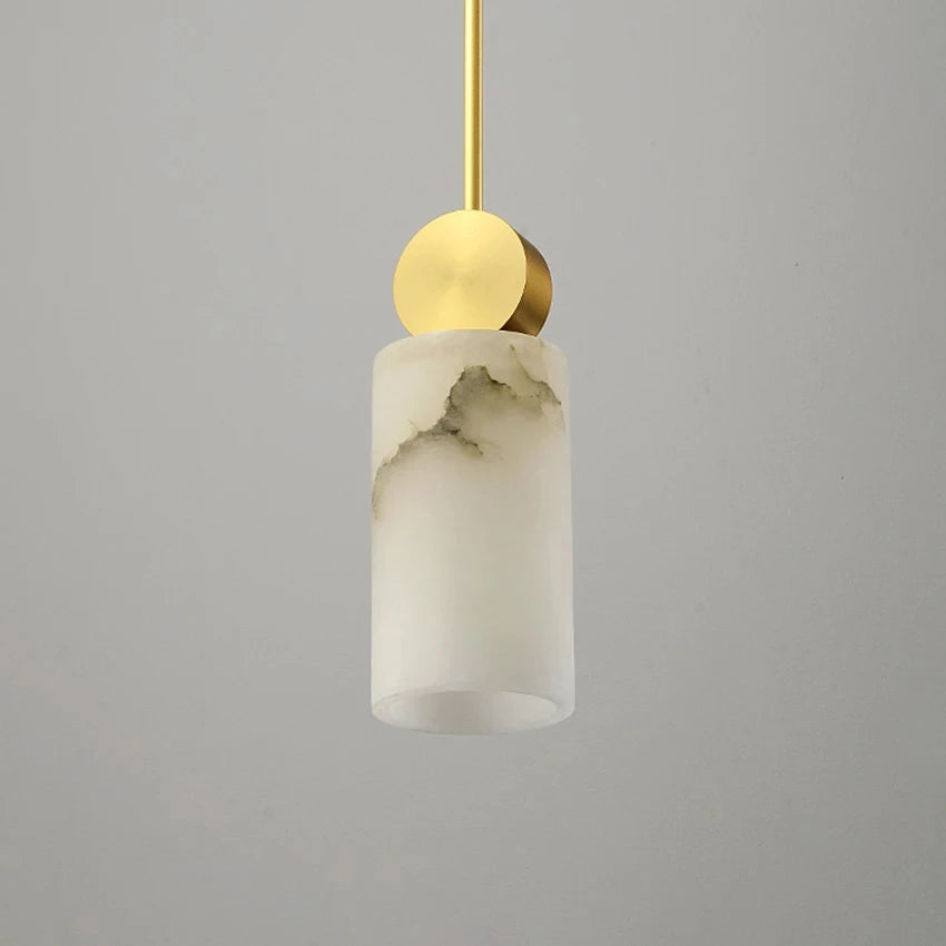 Artemis | Alabaster & Copper Pendant Light
