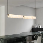 Ersilia | Rectangular Alabaster Linear Chandelier