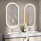 Elin | Oval Dimmable Anti-Fog LED Bathroom Mirror