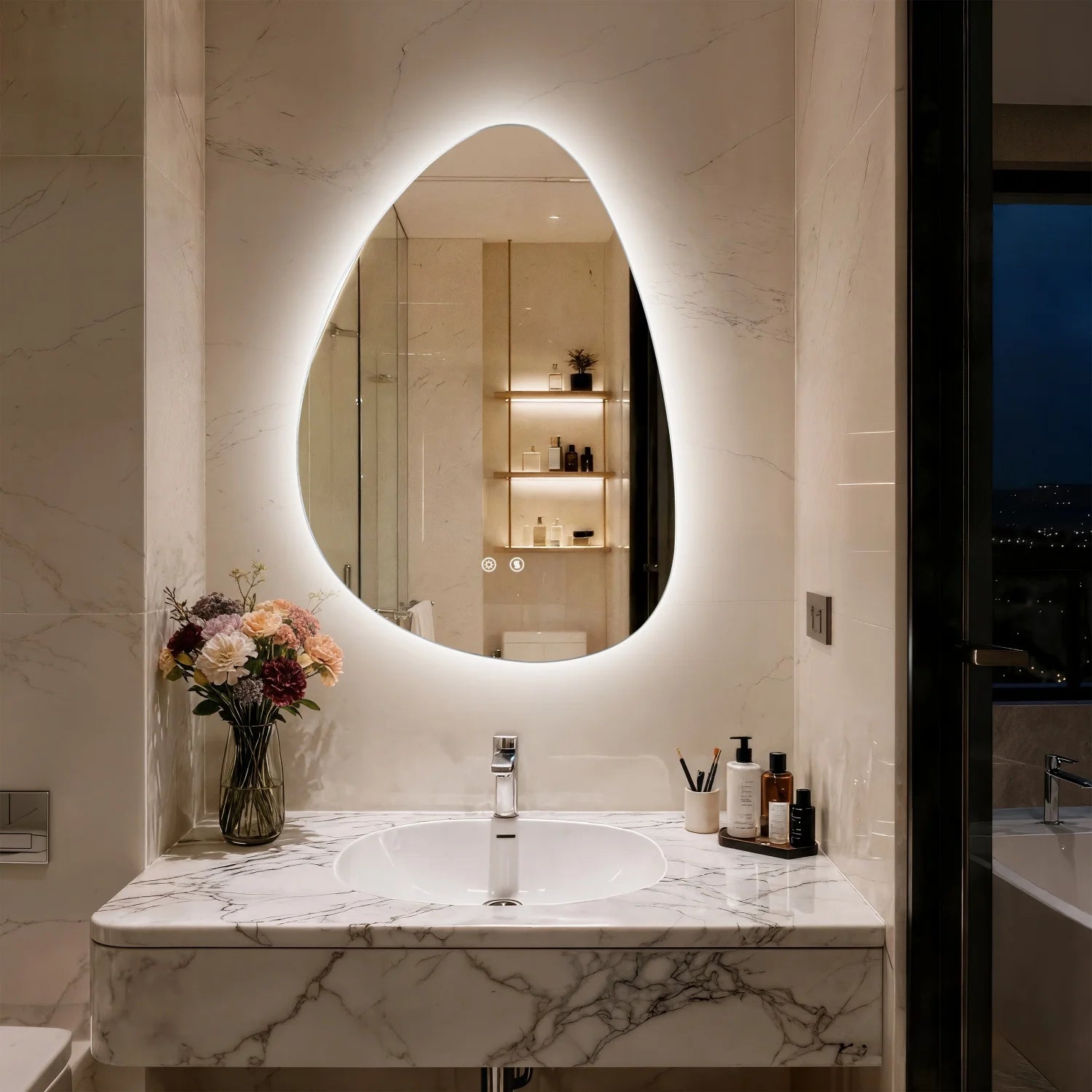 Oona | Irregular LED Vanity Mirror