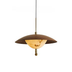 Sabina | Marble Effect Wood Pendant