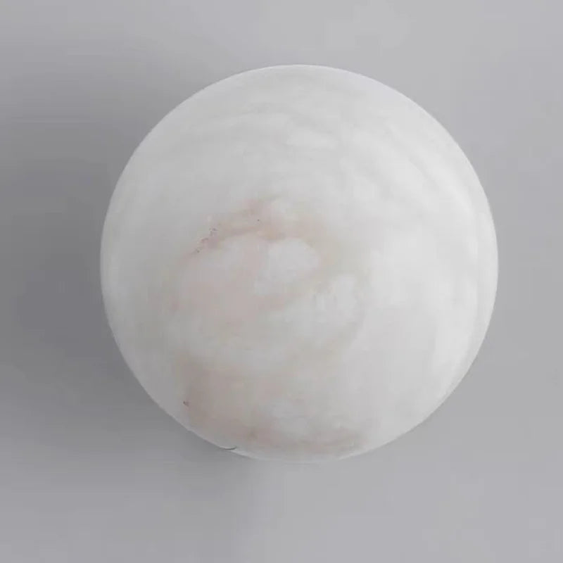 Rhea | Round Natural Marble Wall Lamp