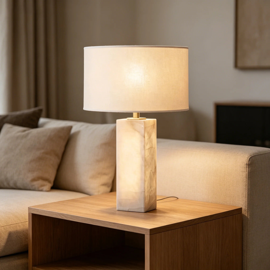 Amélie | Natural Spanish Alabaster Table Lamp