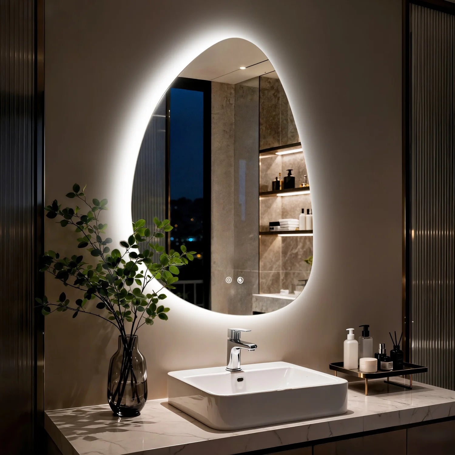 Oona | Irregular LED Vanity Mirror