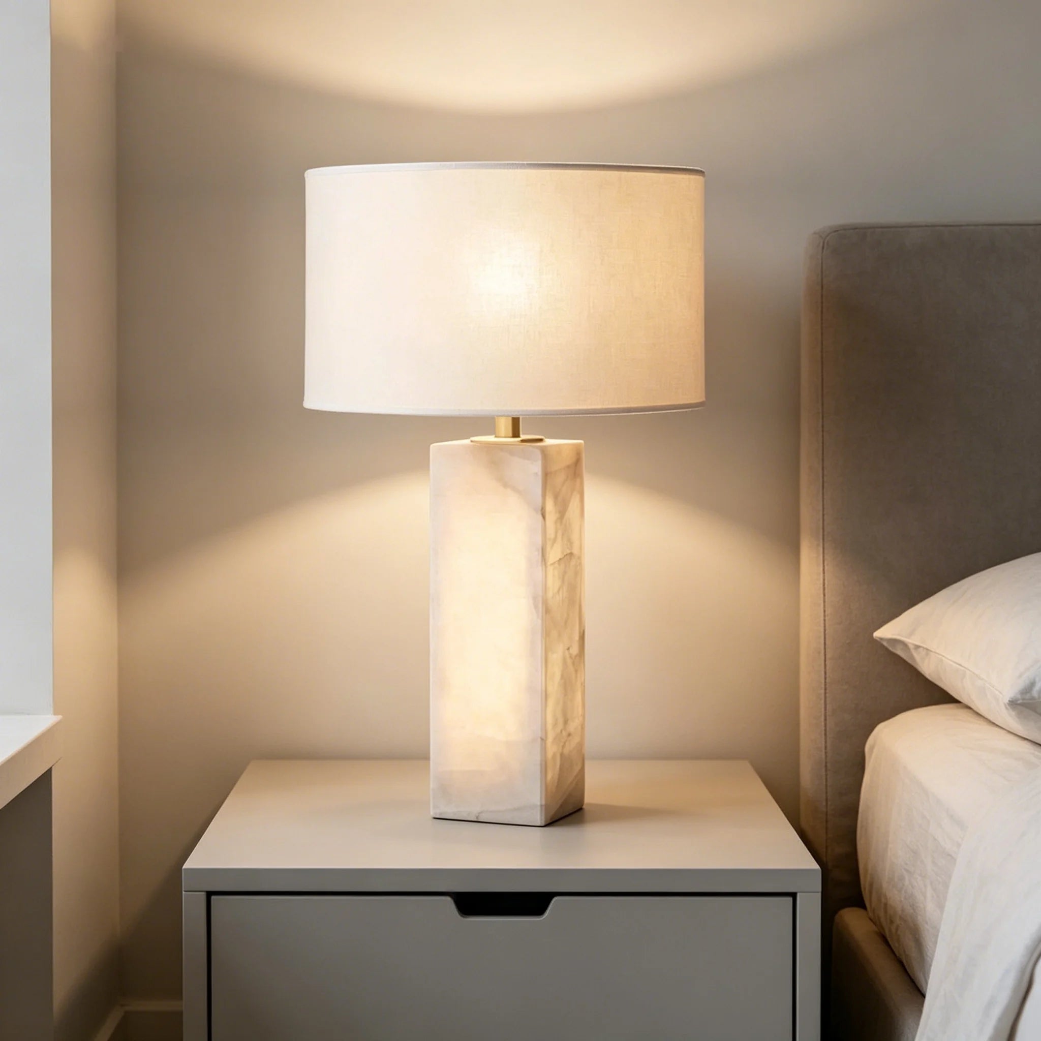 Amélie | Natural Spanish Alabaster Table Lamp