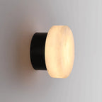 Luxurious Spanish Natural Marble Round Wall Lamp – Nordic Modern LED Wall Light for Living Room, Bedroom, Hallway & Corridor – High-End Fixture