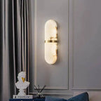 Juliette | Alabaster & Copper Wall Light