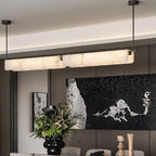 Ersilia | Rectangular Alabaster Linear Chandelier