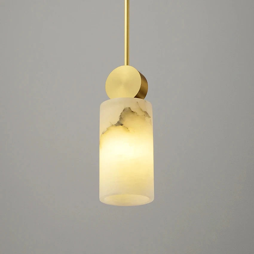 Artemis | Alabaster & Copper Pendant Light