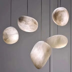 Séraphine | Alabaster Staircase Pendant Light