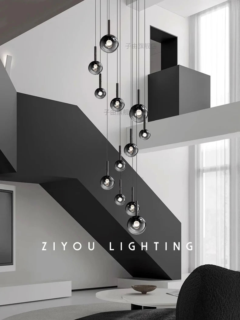 Nordic home decor dining room Pendant lamp lights indoor lighting stair lamp hanging light chandelier lamps for living room
