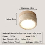Roca | Travertine LED Ceiling Light
